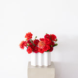 Statement Red Vibrant Ceramic Vase