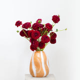 Statement Red Florals in a Sunset Vase