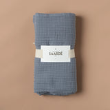 Enes Crinkle Baby Blanket | Pale Grey